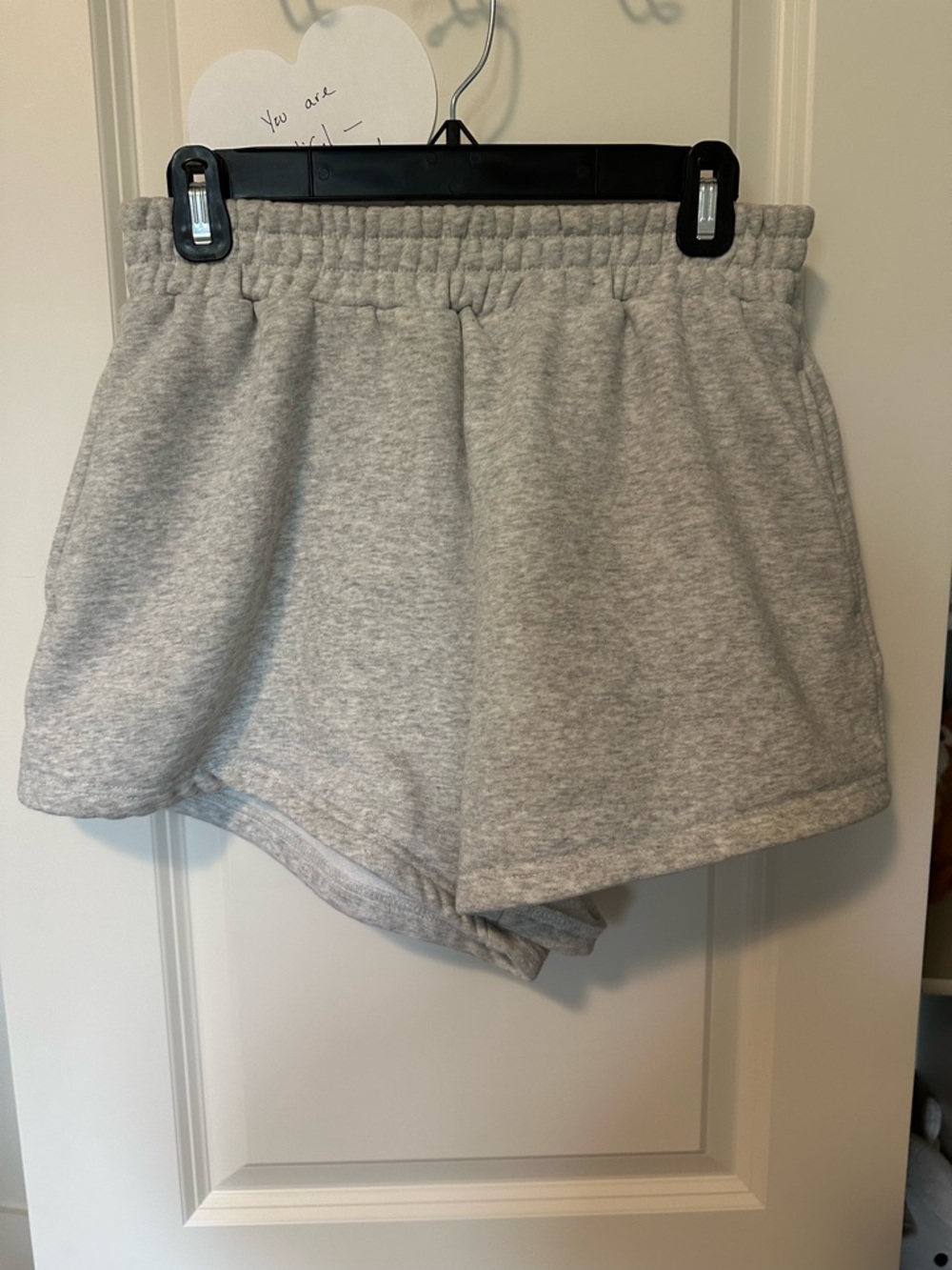 Parke Women’s Light Gray High-Rise Athletic Shorts